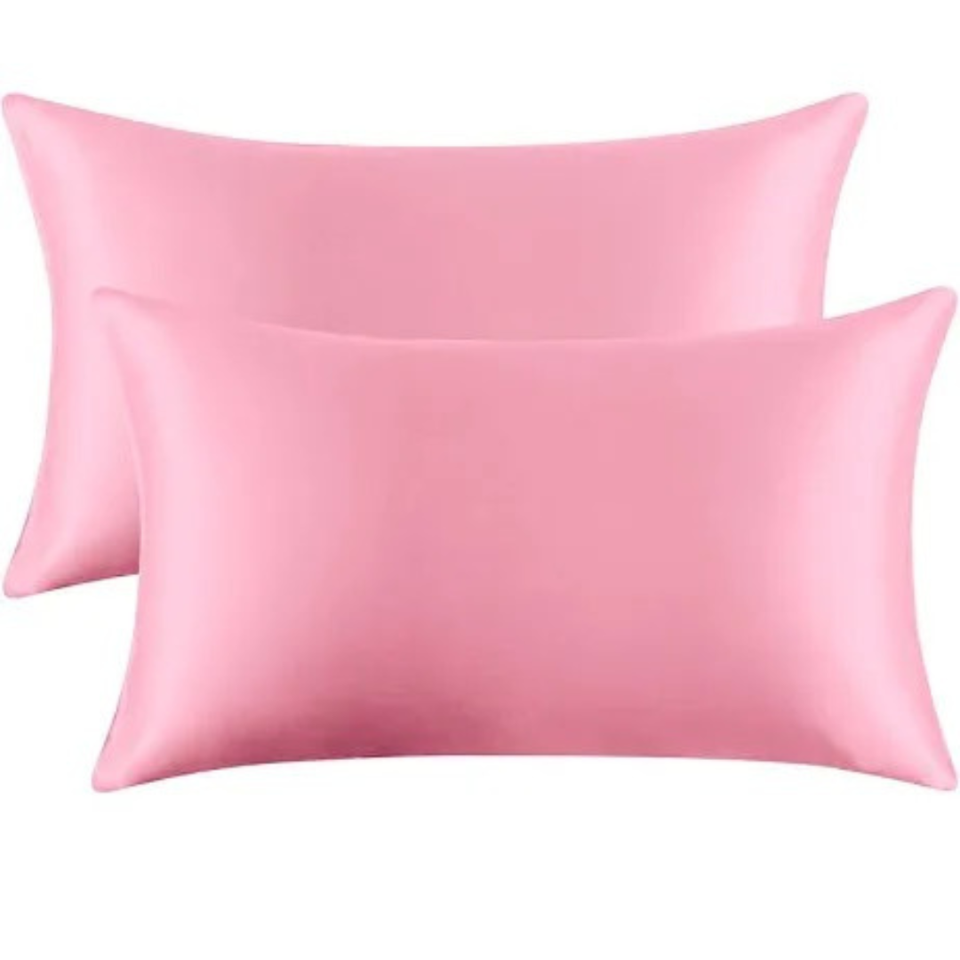 Pink Satin Pillow Case